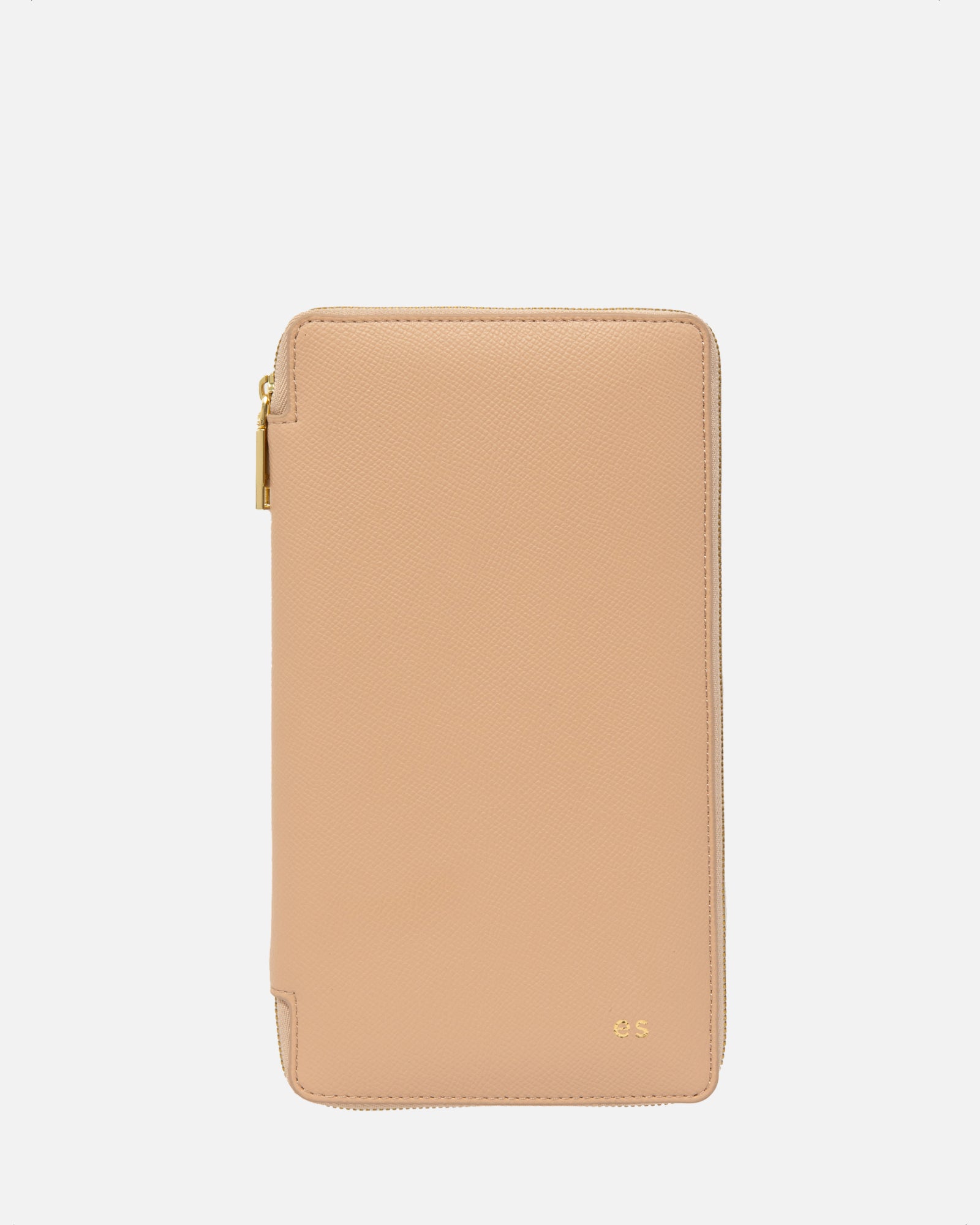 Image of Wallets & Money Clips. Productname: The Daily Edited Essentials Zip Travel Wallet Pecan in Pecan colour by brand - The Daily Edited