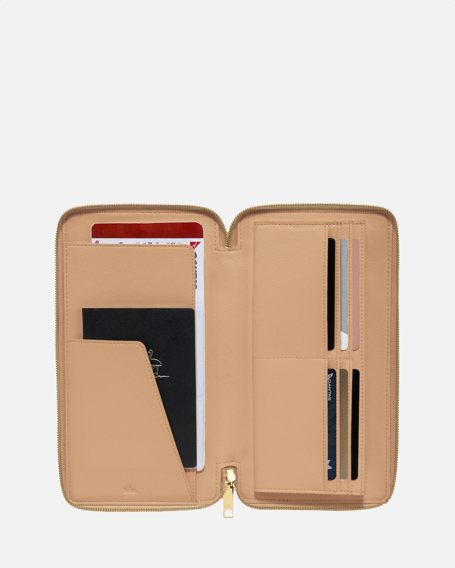 The Daily Edited Essentials Zip Travel Wallet (Pecan)