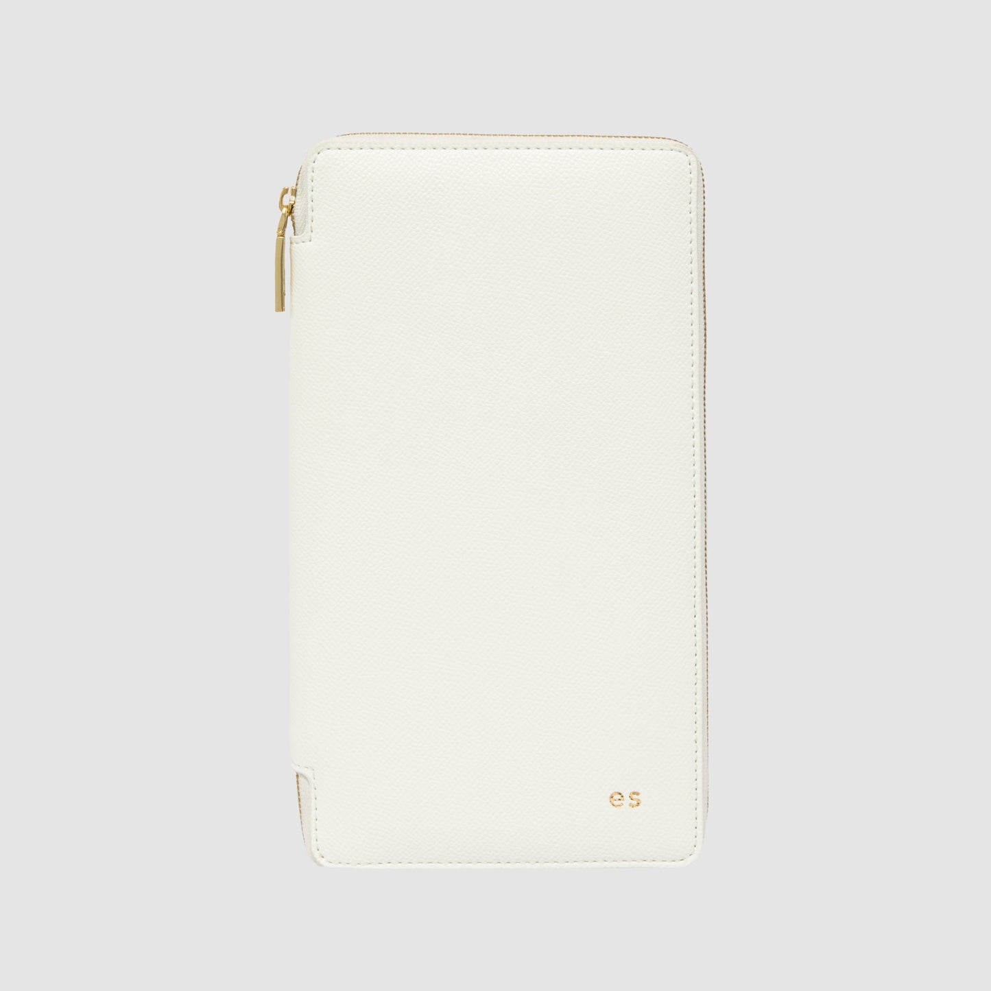 Image of Wallets & Money Clips. Productname: The Daily Edited Essentials Zip Travel Wallet Pure White in White colour by brand - The Daily Edited