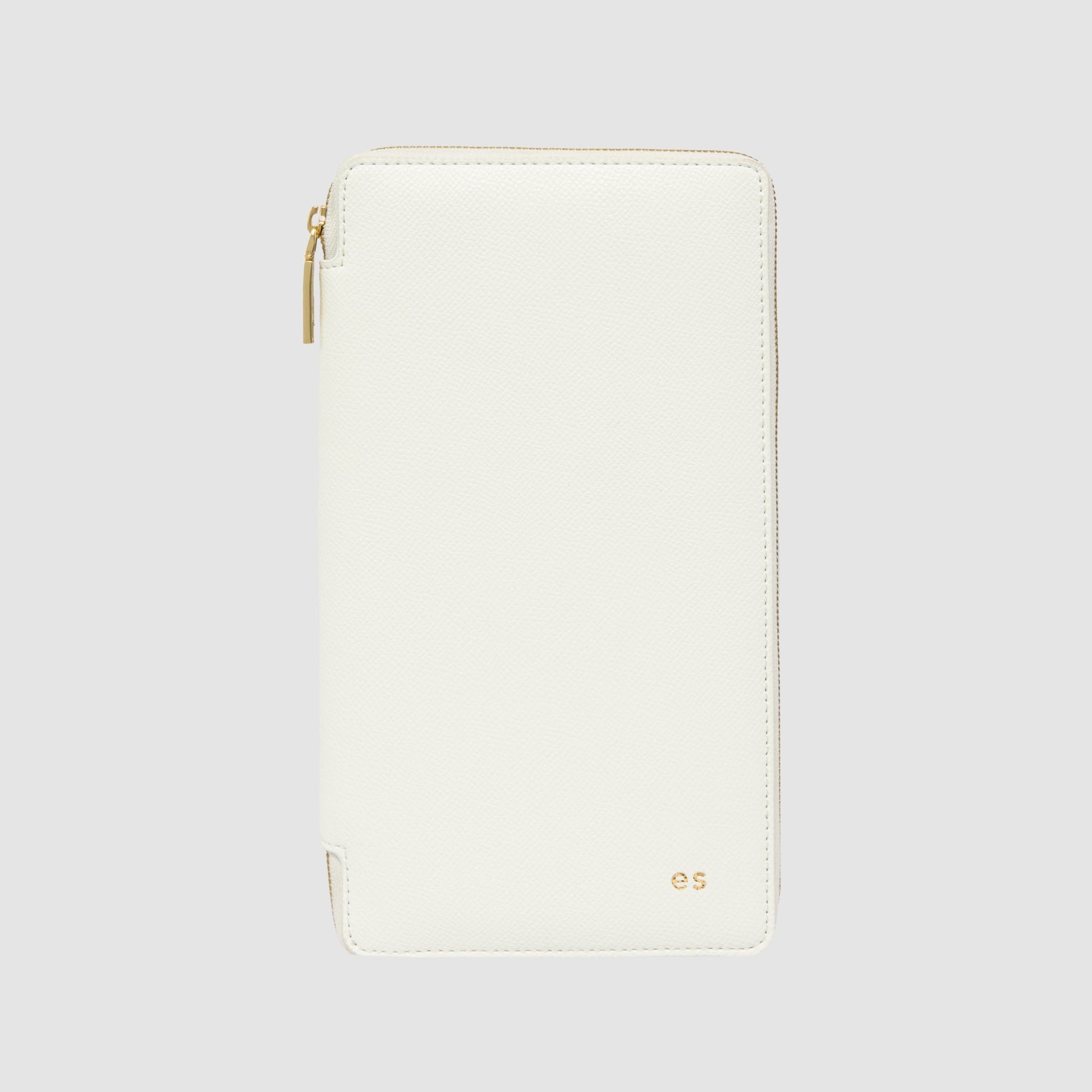 Image of Wallets & Money Clips. Productname: The Daily Edited Essentials Zip Travel Wallet Pure White in White colour by brand - The Daily Edited