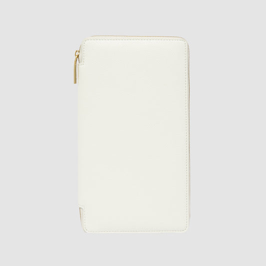 GROUP48 Essentials Zip Travel Wallet Pure (White)