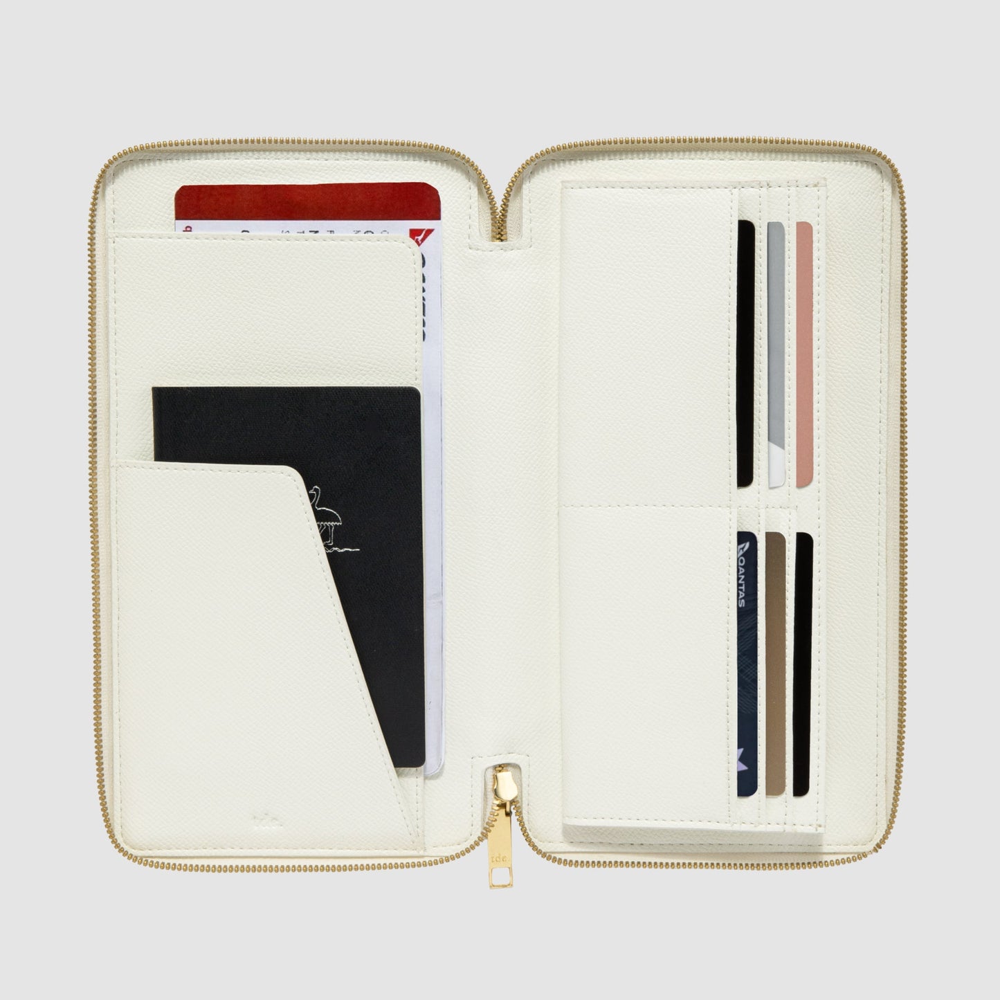 The Daily Edited Essentials Zip Travel Wallet Pure (White)
