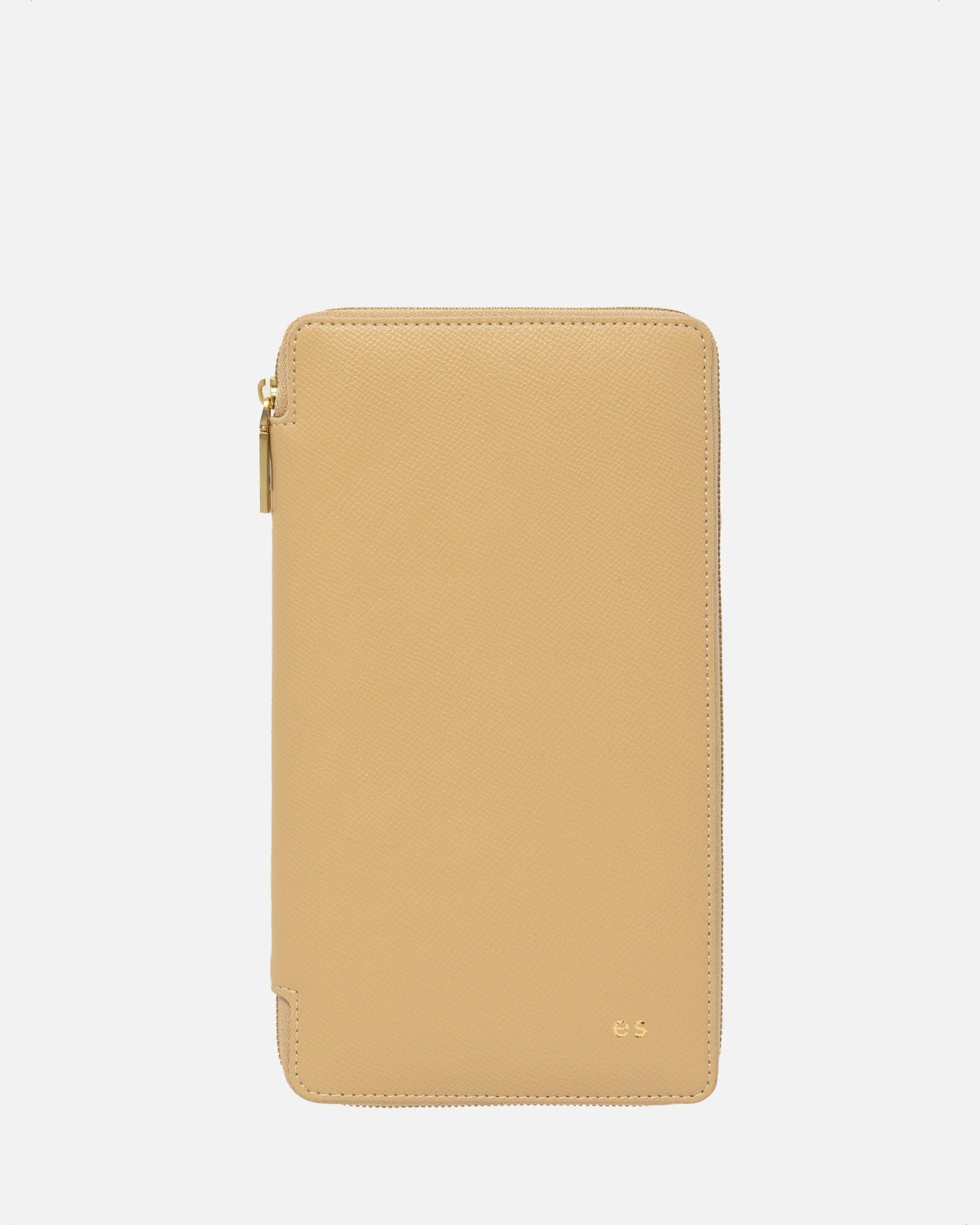 Image of Wallets & Money Clips. Productname: The Daily Edited Essentials Zip Travel Wallet Sand in Sand colour by brand - The Daily Edited