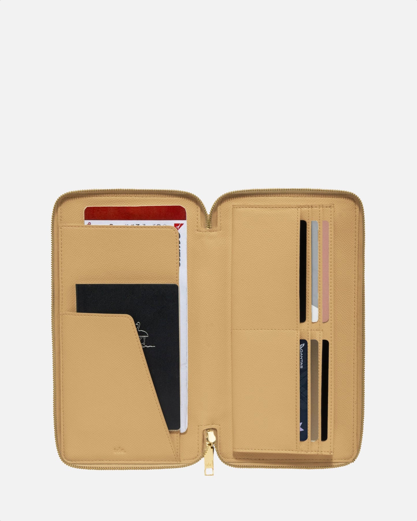 The Daily Edited Essentials Zip Travel Wallet (Sand)