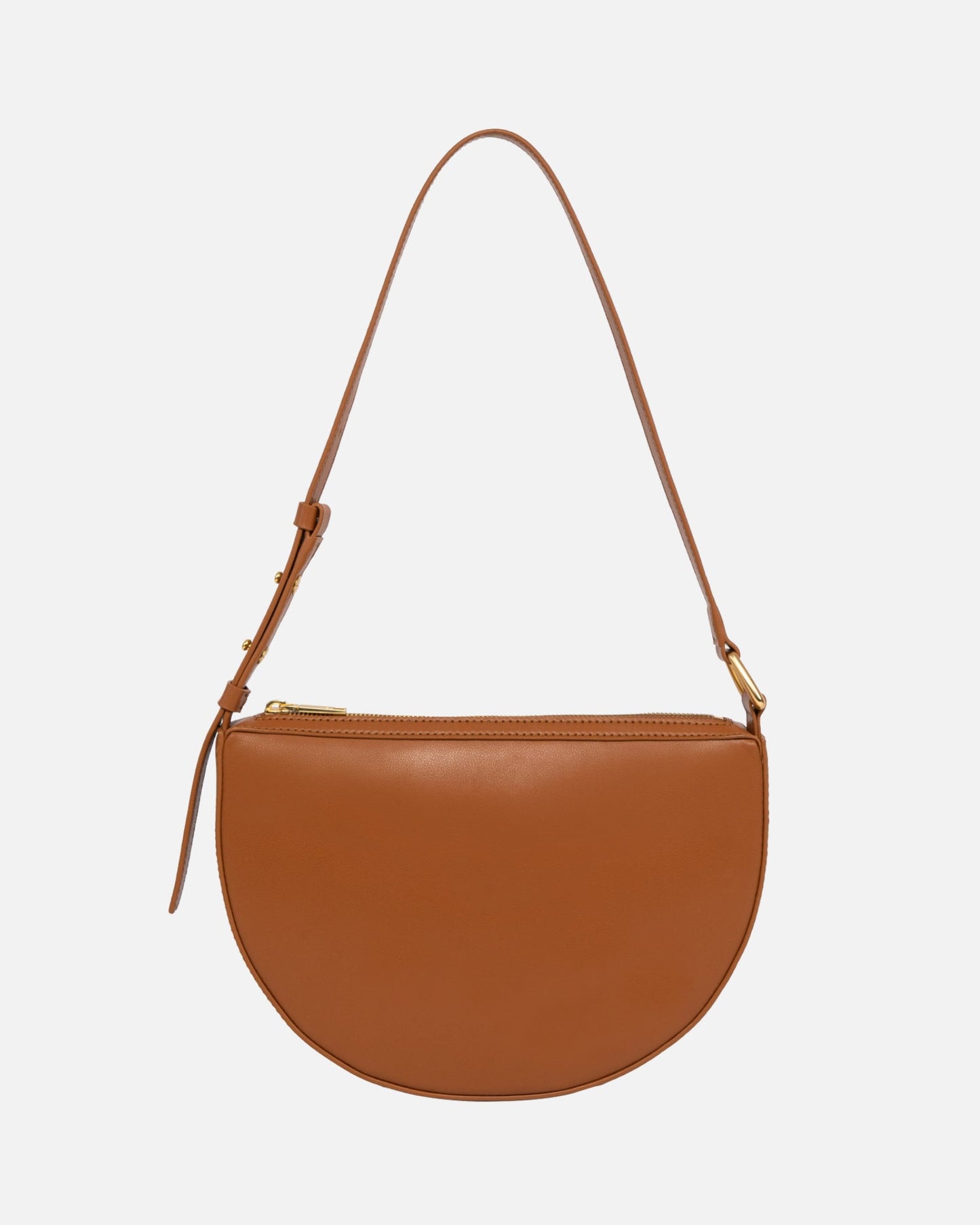 GROUP48 Timeless Zip Top Shoulder Bag (Tan)