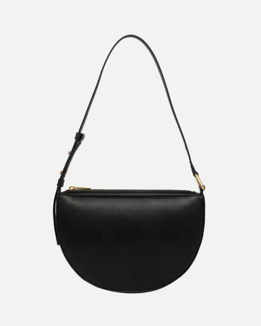 The Daily Edited Timeless Zip Top Shoulder Bag (Black)