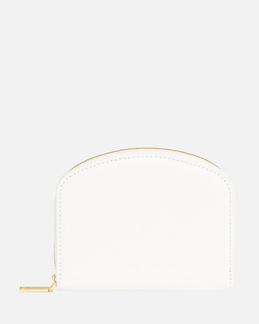 The Daily Edited Timeless Small Zip Wallet Pure (White)