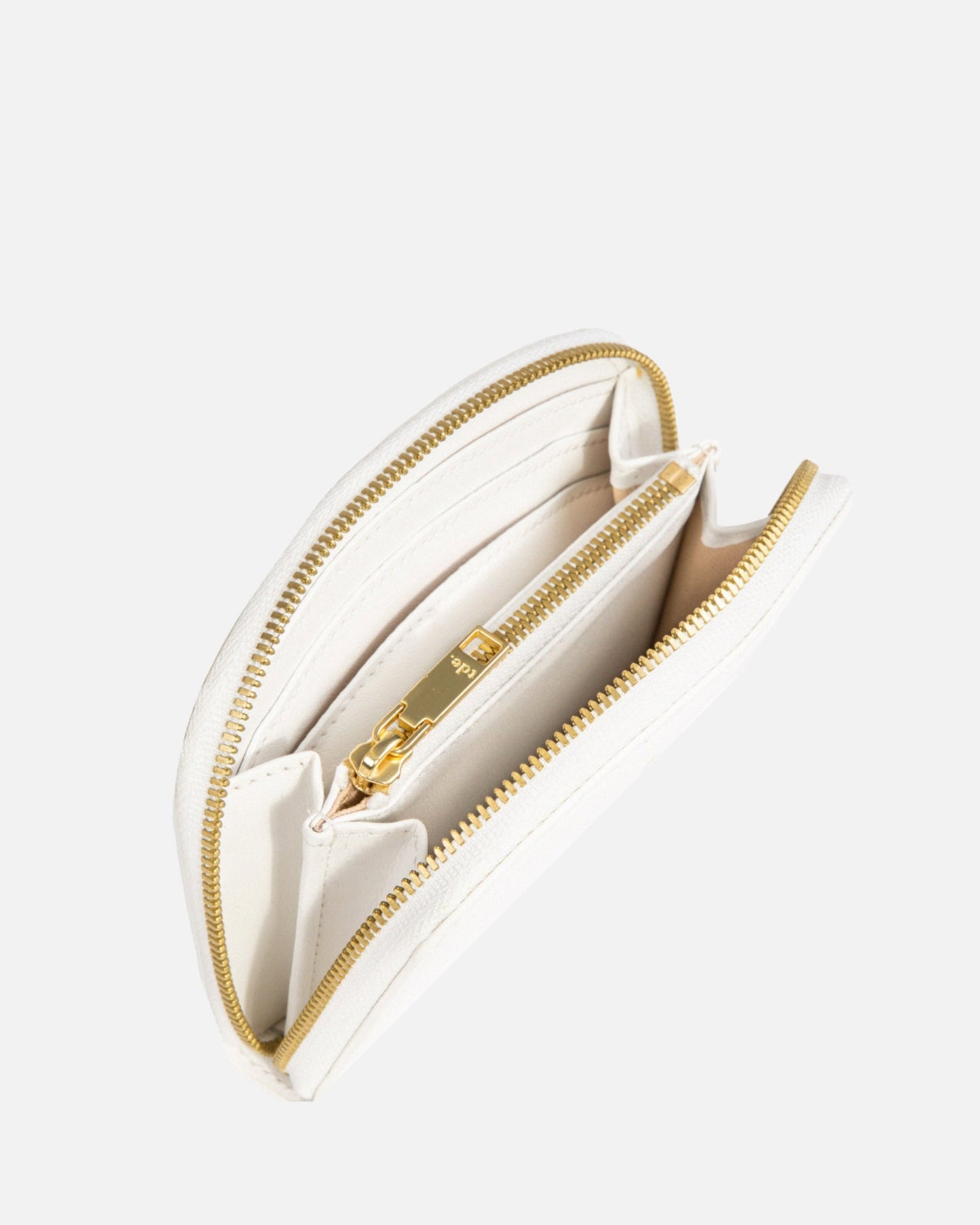 The Daily Edited Timeless Small Zip Wallet Pure (White)