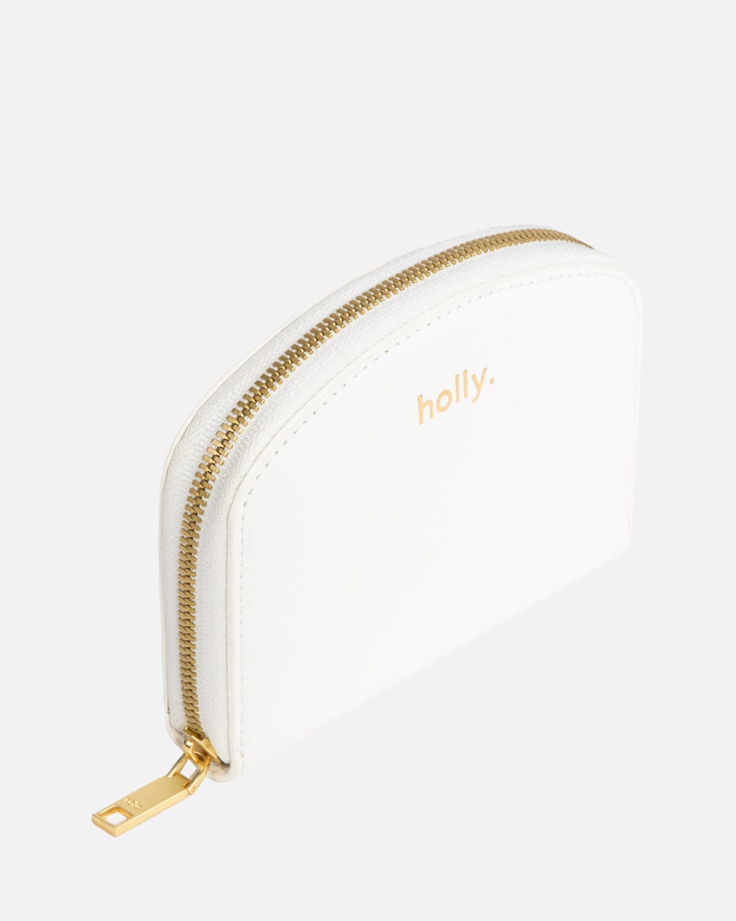 The Daily Edited Timeless Small Zip Wallet Pure (White)