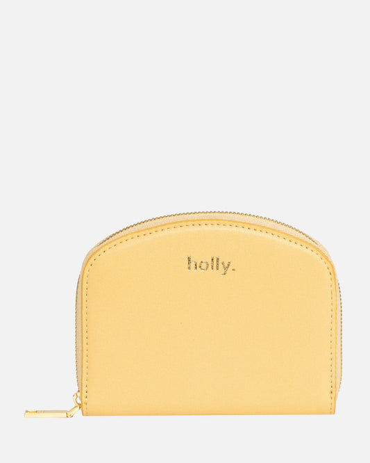 Image of Wallets & Money Clips. Productname: The Daily Edited Timeless Small Zip Wallet Dark Sand in Sand colour by brand - The Daily Edited