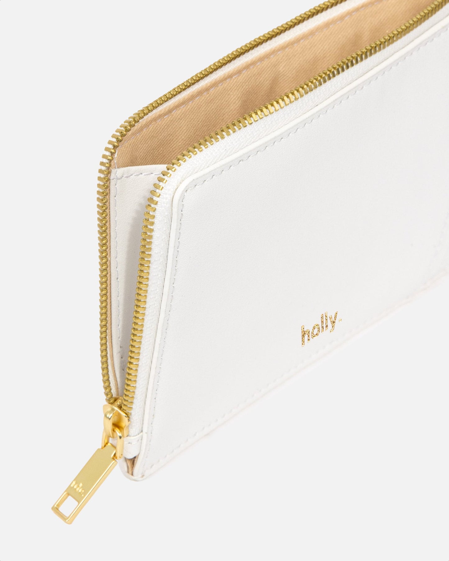 The Daily Edited Timeless Long Zip Wallet Pure (White)