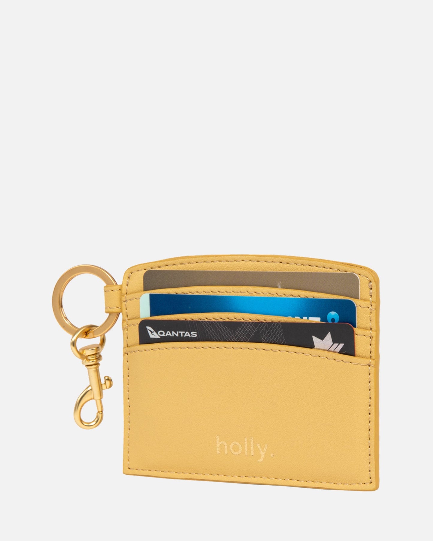 Image of Wallets & Money Clips. Productname: The Daily Edited Timeless CC Sleeve Keyring Dark Sand in Sand colour by brand - The Daily Edited