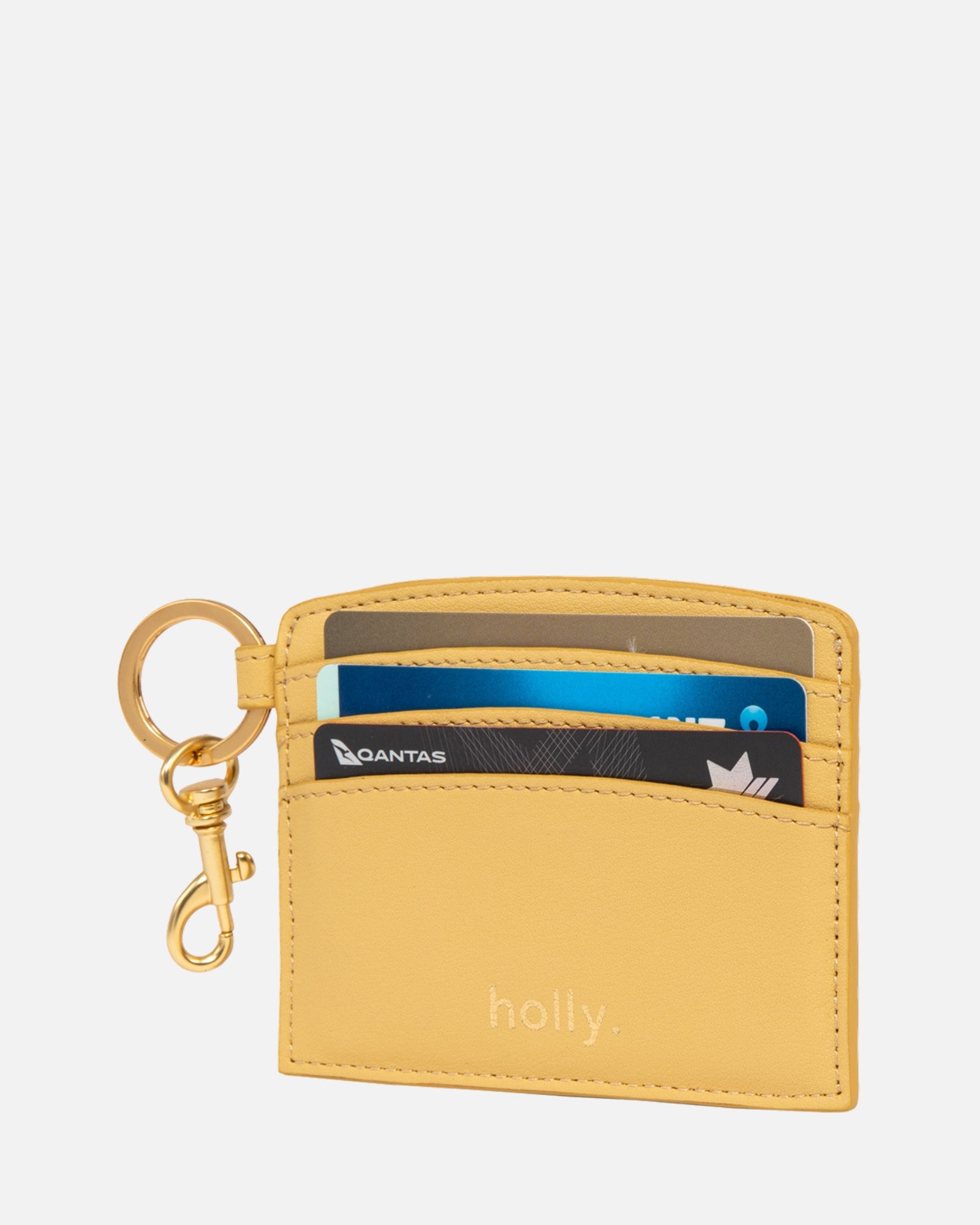 Image of Wallets & Money Clips. Productname: The Daily Edited Timeless CC Sleeve Keyring Dark Sand in Sand colour by brand - The Daily Edited