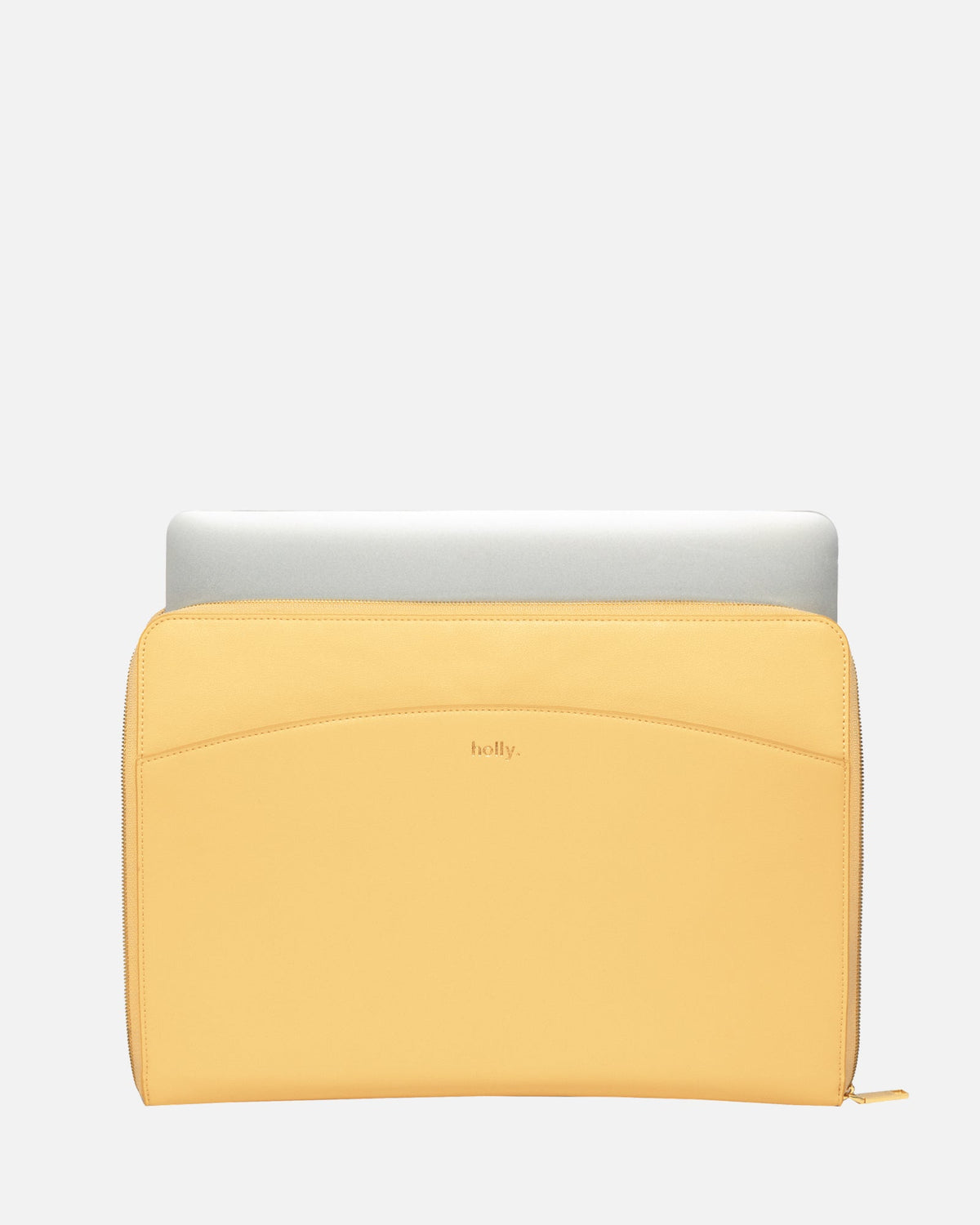 Image of Electronics Accessories. Product name - Timeless 14" Laptop Cover Dark Sand in Sand colour by brand - The Daily Edited