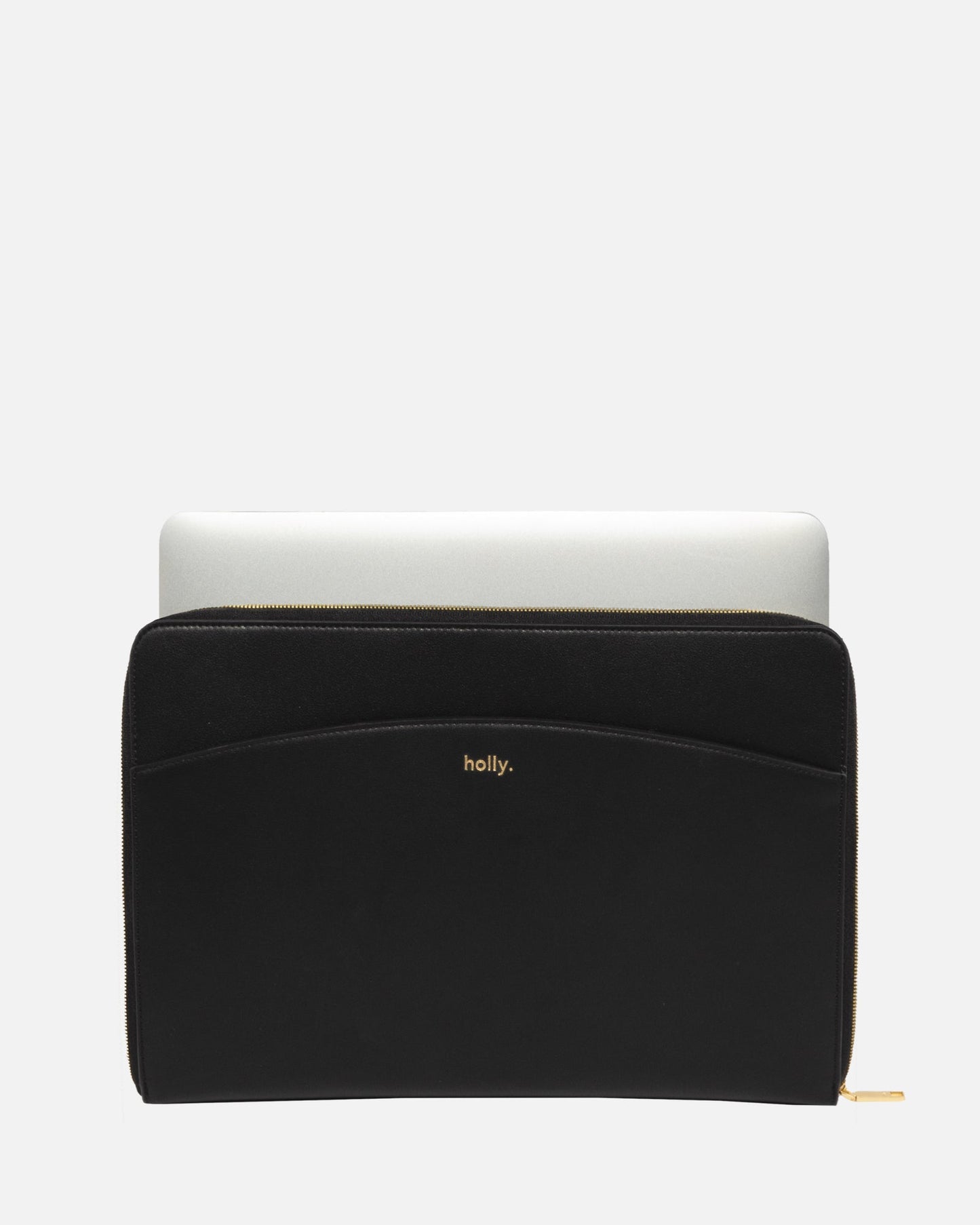 Image of Electronics Accessories. Product name - Timeless 14" Laptop Cover Black in Black colour by brand - The Daily Edited