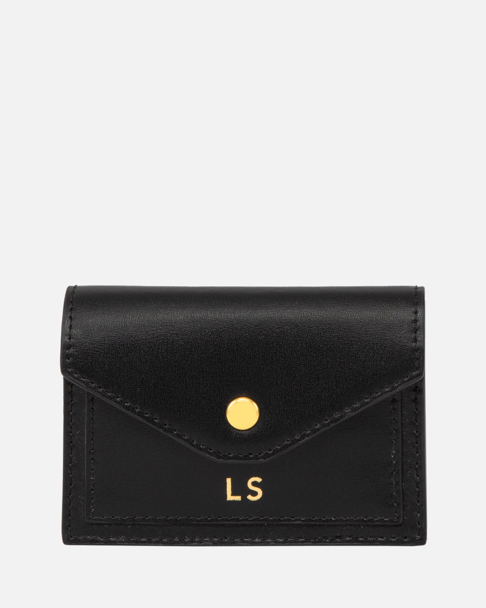 Image of Wallets & Money Clips. Productname: The Daily Edited Elsa Envelope Wallet Black in Black colour by brand - The Daily Edited