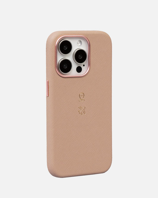 Image of Electronics Accessories. Productname: The Daily Edited iPhone 15 Pro Case Peach Blush in Blush colour by brand - The Daily Edited