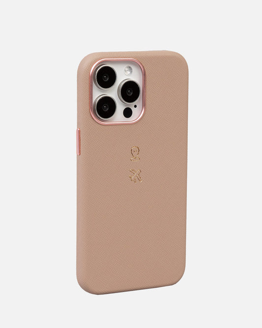 Image of Electronics Accessories. Productname: The Daily Edited iPhone 15 Pro Max Case Peach Blush in Blush colour by brand - The Daily Edited