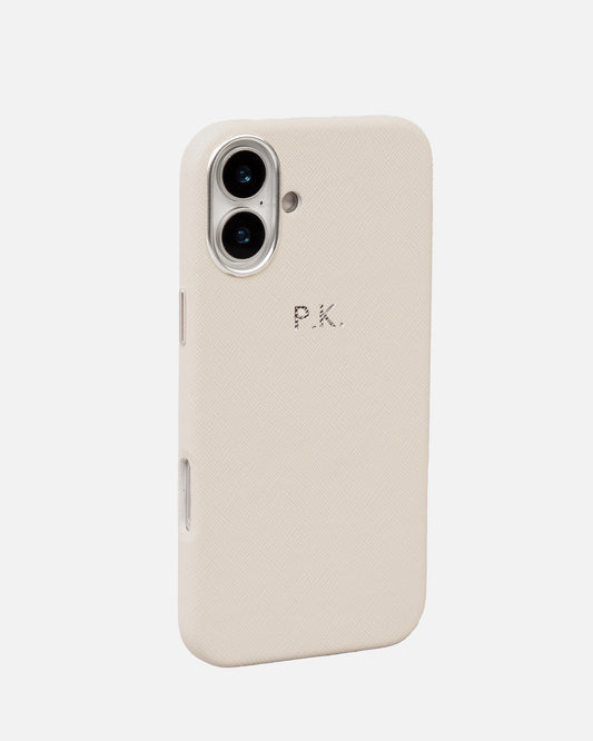 Image of Electronics Accessories. Productname: The Daily Edited iPhone 16 Plus Case Cream in Cream colour by brand - The Daily Edited