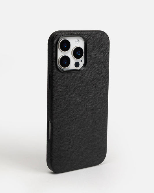 Image of Electronics Accessories. Productname: The Daily Edited iPhone 16 Pro Max Case Black in Black colour by brand - The Daily Edited