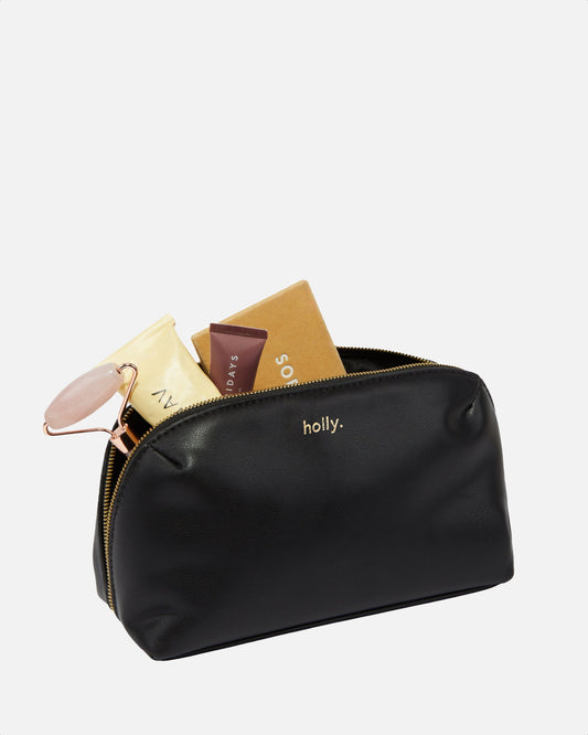 Image of Bags. Productname: The Daily Edited Timeless Medium Everything Pouch Black in Black colour by brand - The Daily Edited
