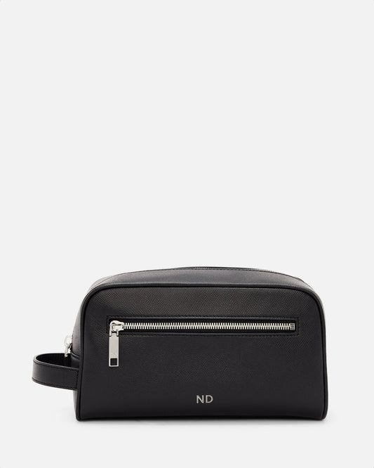 Image of Bags. Productname: The Daily Edited Essentials Classic Wash Bag Black in Black colour by brand - The Daily Edited