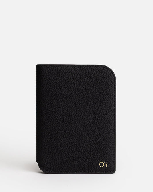Image of Badge & Pass Holders. Productname: The Daily Edited Olivia Passport Holder Black in Black colour by brand - The Daily Edited
