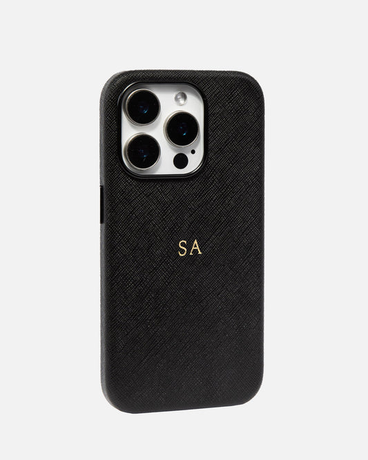 Image of Electronics Accessories. Productname: The Daily Edited iPhone 15 Pro Case Black in Black colour by brand - The Daily Edited