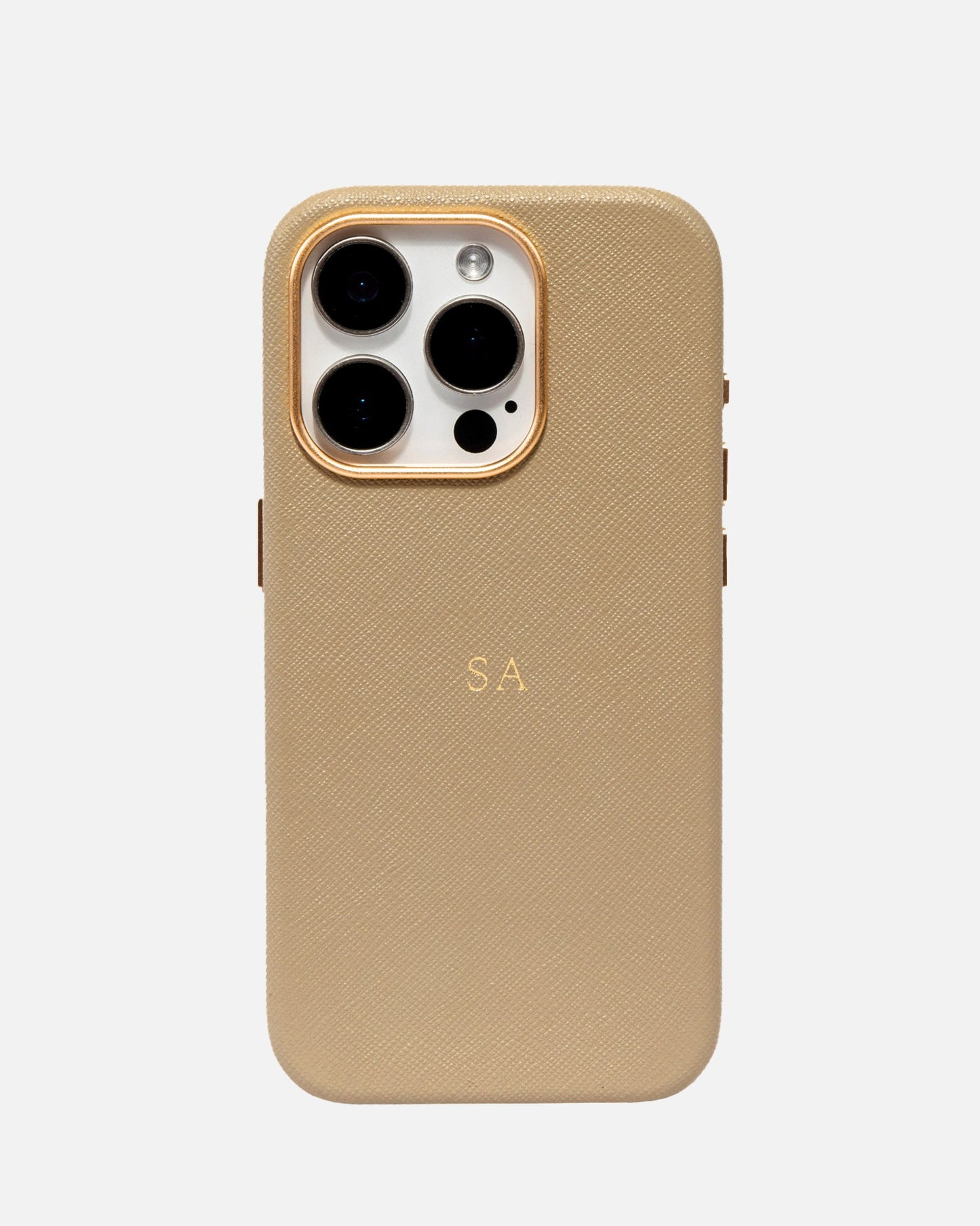 Image of Mobile Phone Cases. Product name - iPhone 15 Pro Case Praline in Praline colour by brand - The Daily Edited