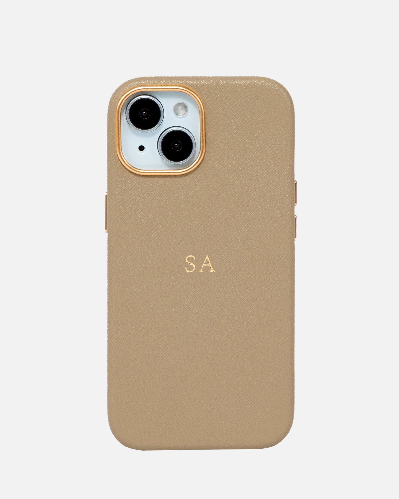 Image of Mobile Phone Cases. Product name - iPhone 15 Case Praline in Praline colour by brand - The Daily Edited
