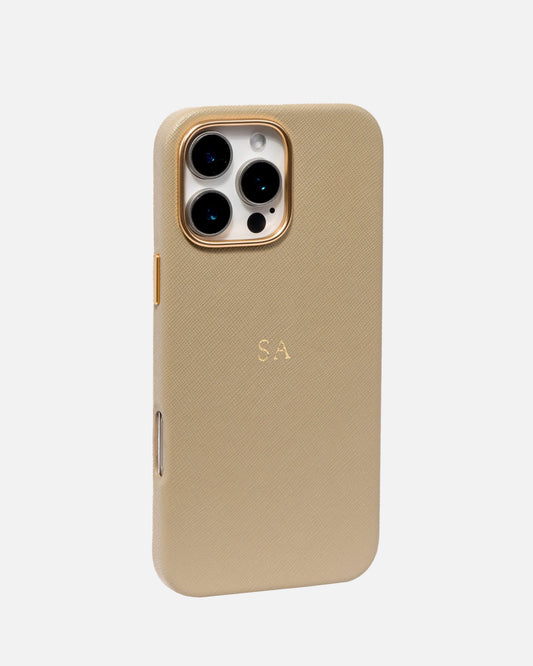 Image of Electronics Accessories. Productname: The Daily Edited iPhone 16 Pro Max Case Praline in Praline colour by brand - The Daily Edited