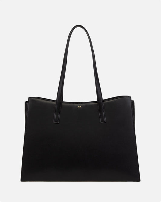 Image of Bags. Productname: The Daily Edited Timeless Multipurpose Tote Bag Black in Black colour by brand - The Daily Edited