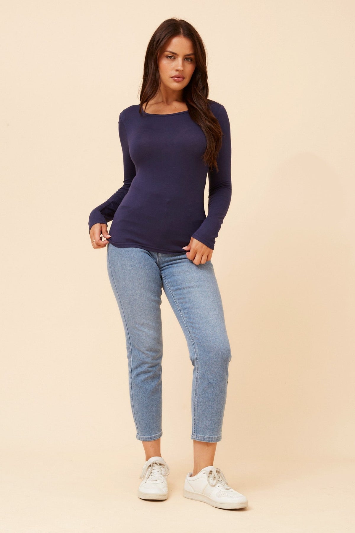 Caroline Morgan Australia HOLLY SOLID TOP (Navy)