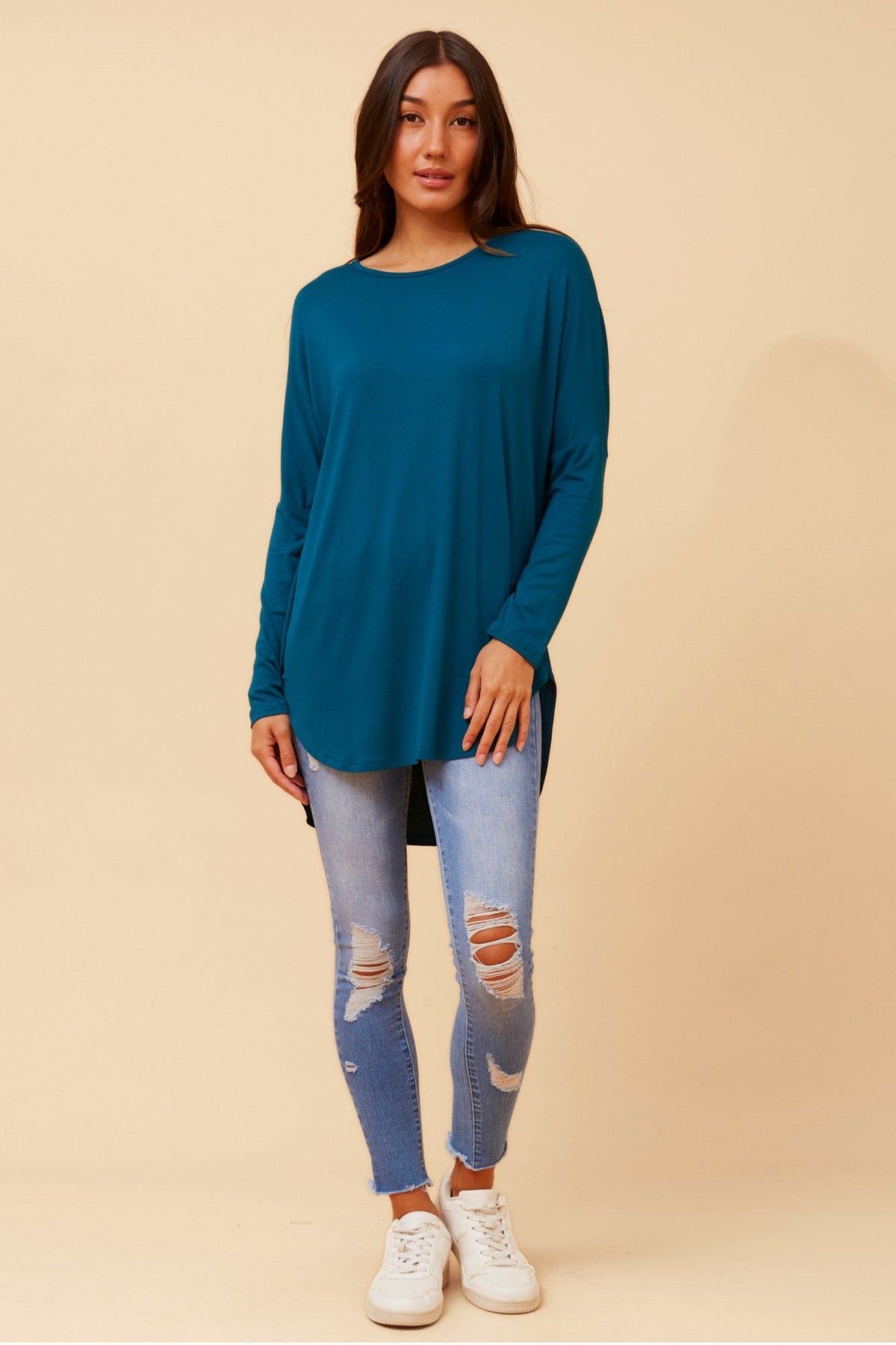 Caroline Morgan Australia SKYE SOLID TOP (Teal)