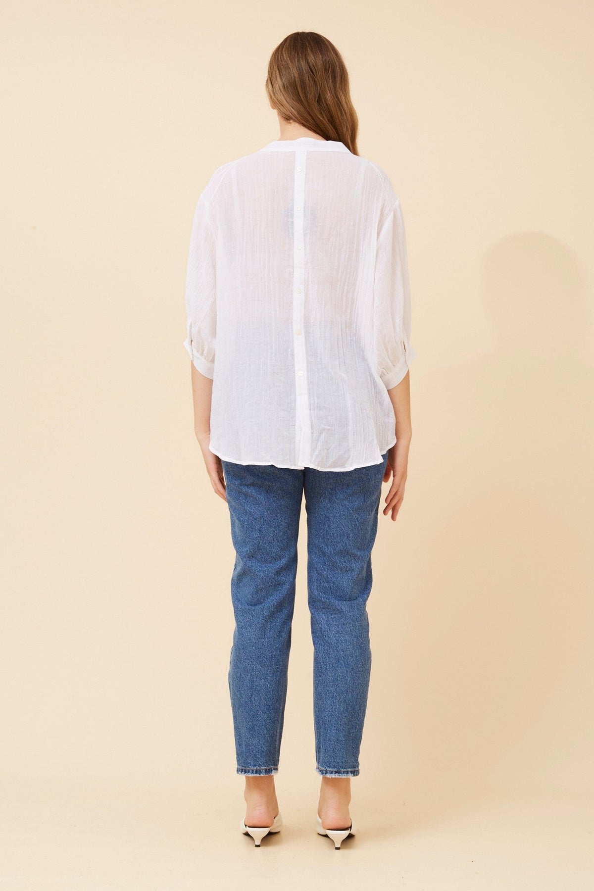 Caroline Morgan Australia BELINA SOLID SHIRT (White)