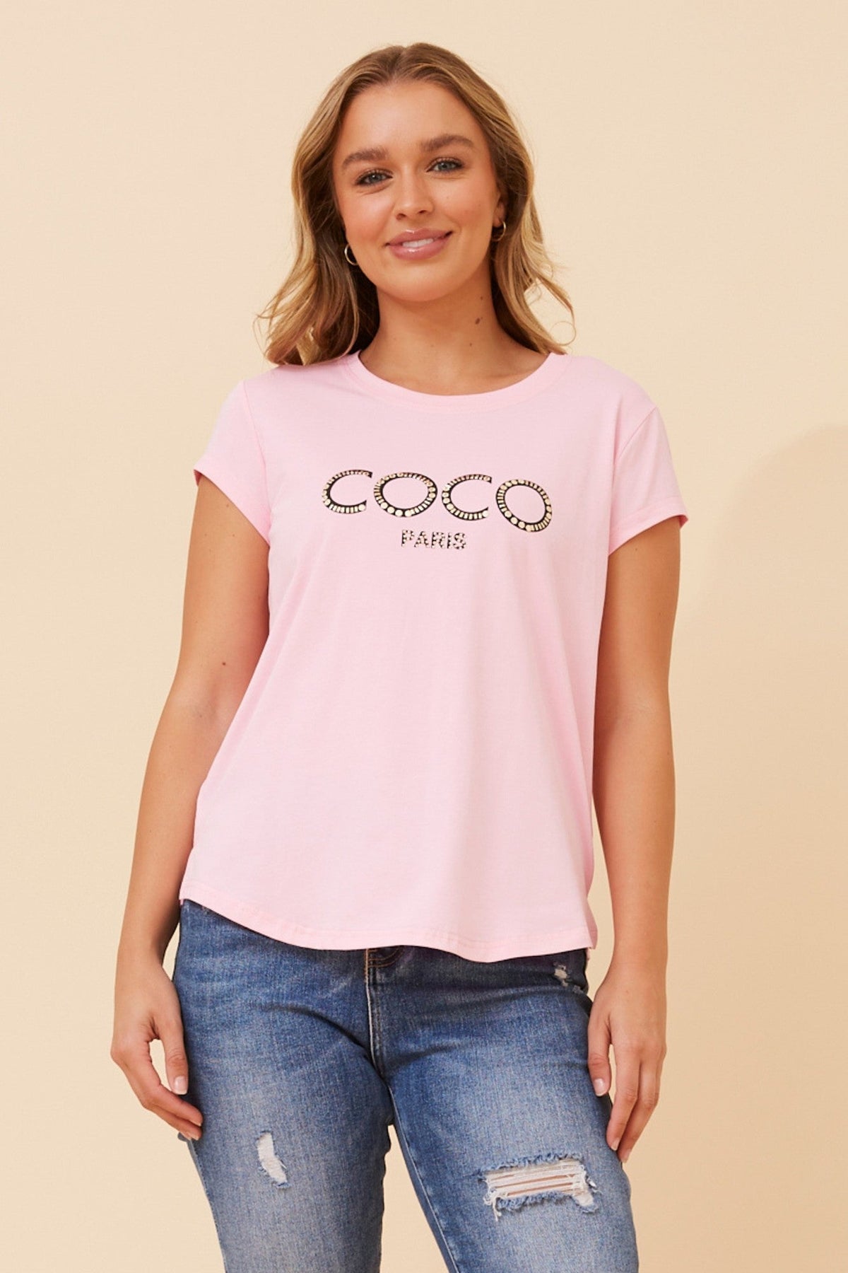 Caroline Morgan Australia COCO GRAPHIC TEE (Pink)
