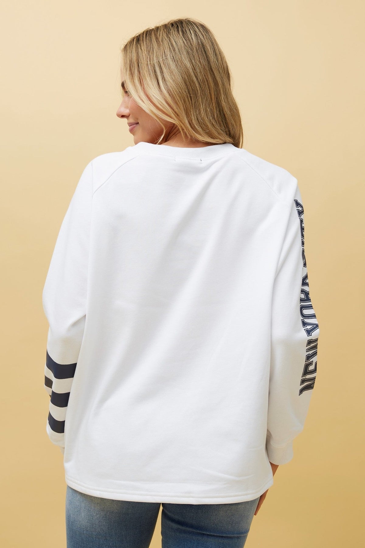 Caroline Morgan Australia HUETTE GRAPHIC PRINT TOP (White)