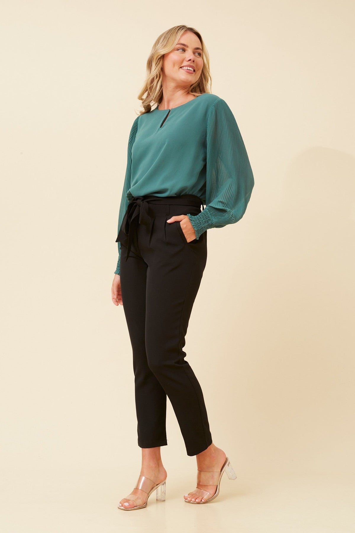 WAVERLEY PLEATED BLOUSE (Orchid)