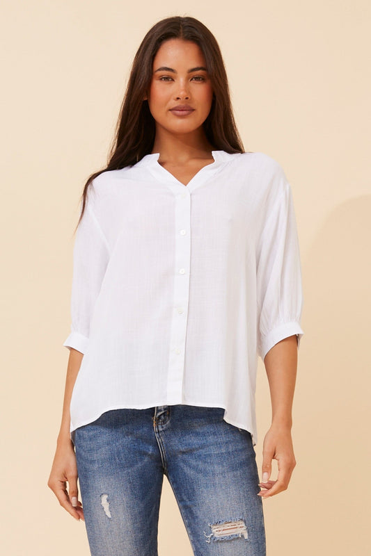 Caroline Morgan Australia SELINA HI LOW TOP (White)