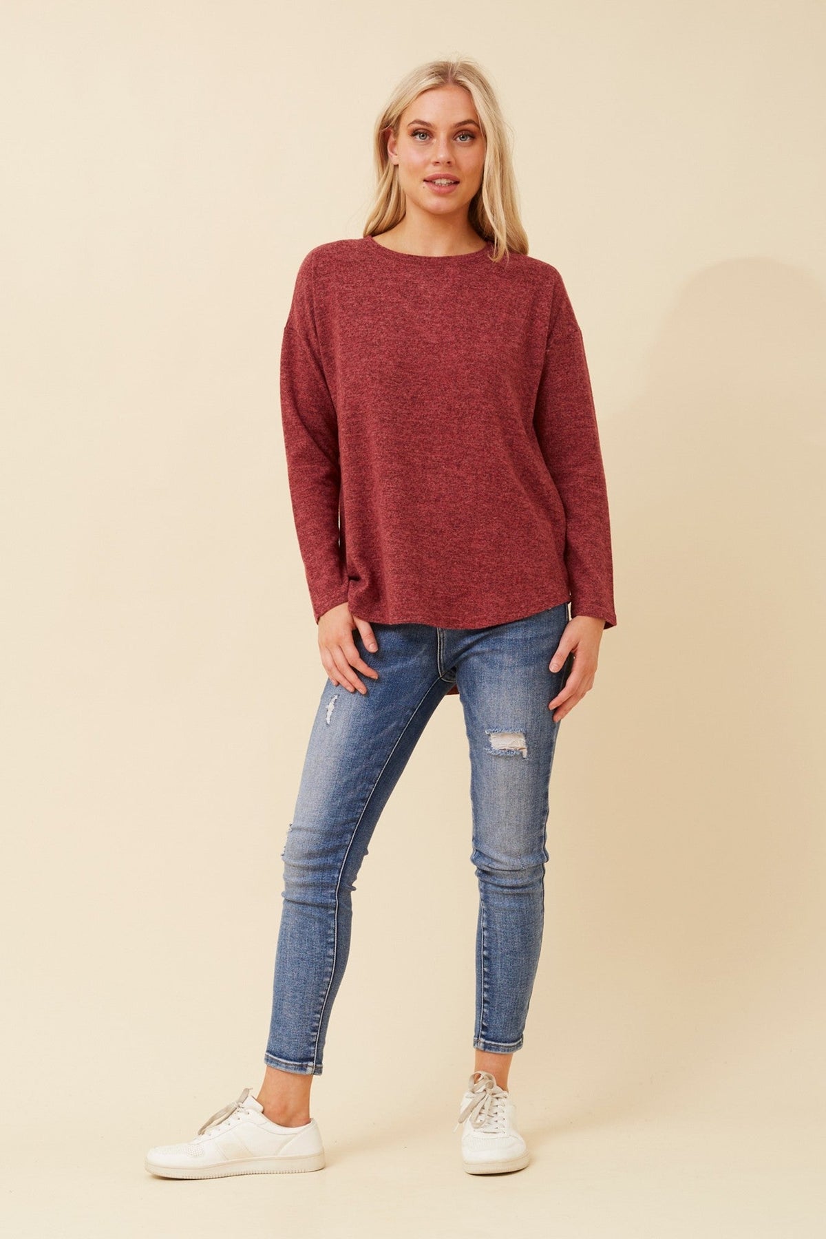 Caroline Morgan Australia EVA SOLID TOP (Red)