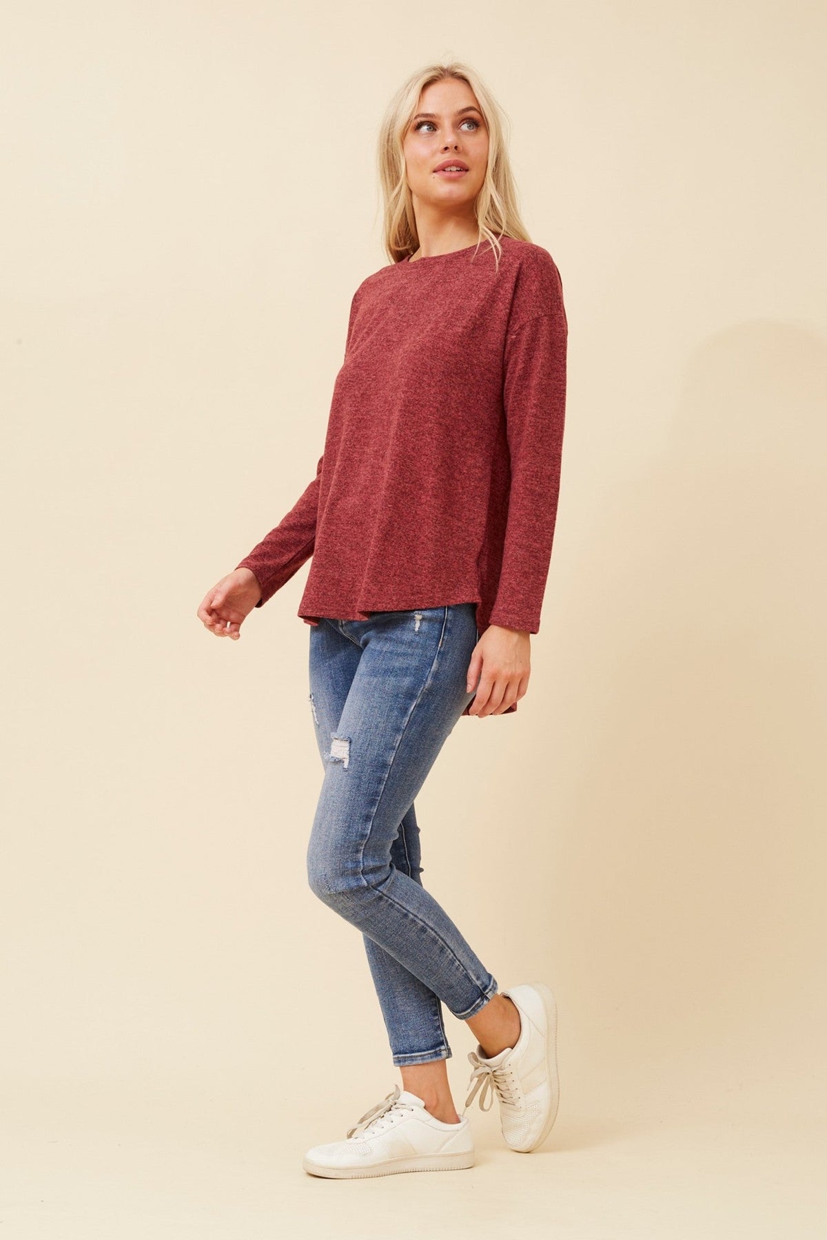 Caroline Morgan Australia EVA SOLID TOP (Red)