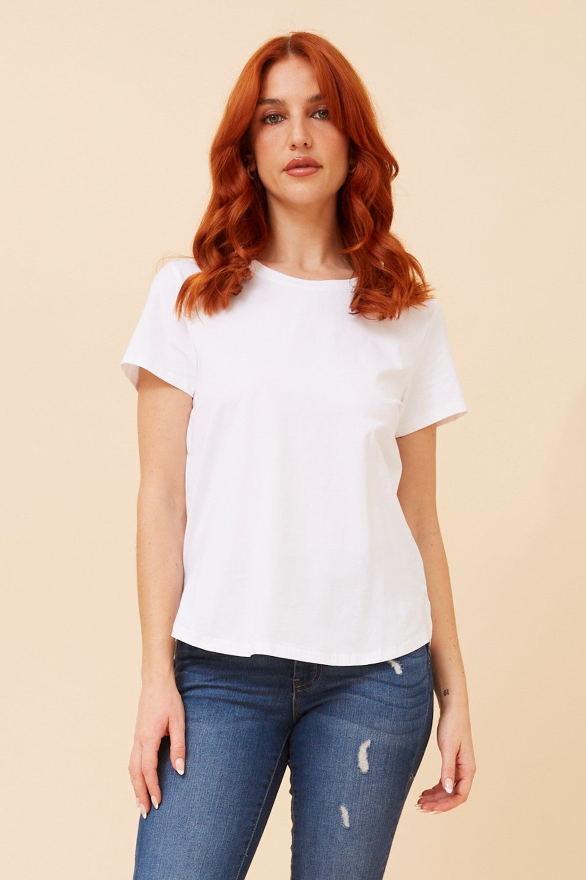 Caroline Morgan Australia BUNTY SOLID T-SHIRT (White)