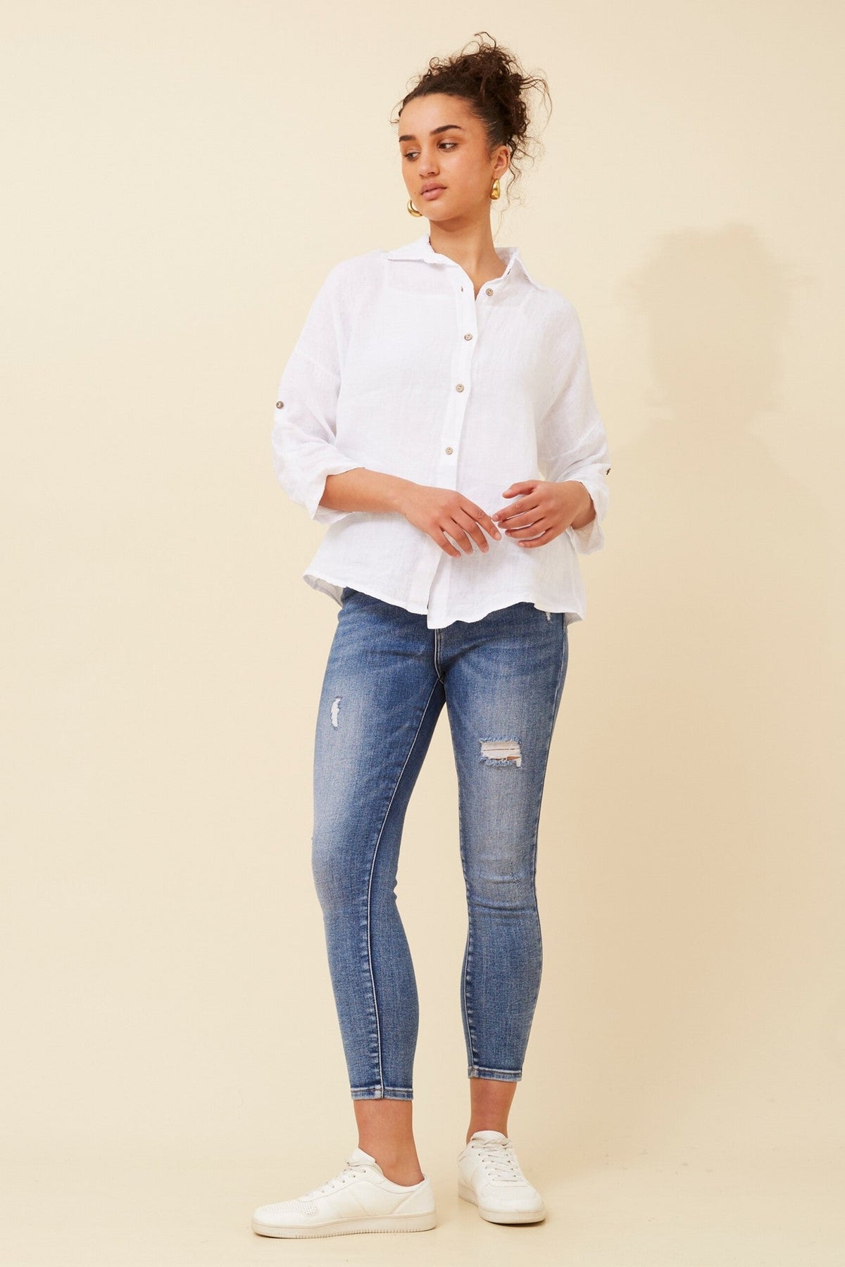 ALMADA LINEN SHIRT (White)