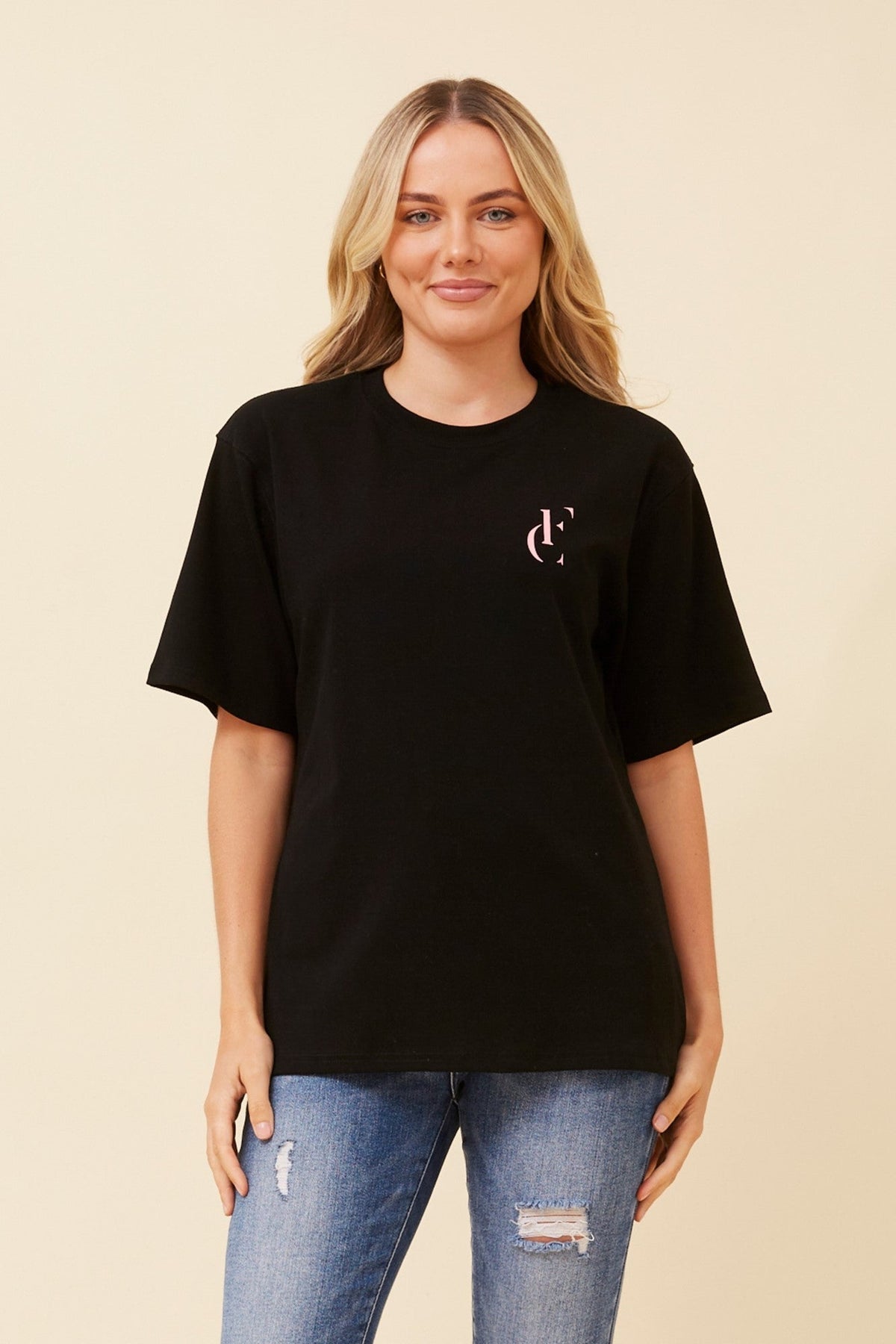 MALIA FC PRINT T-SHIRT (Black)