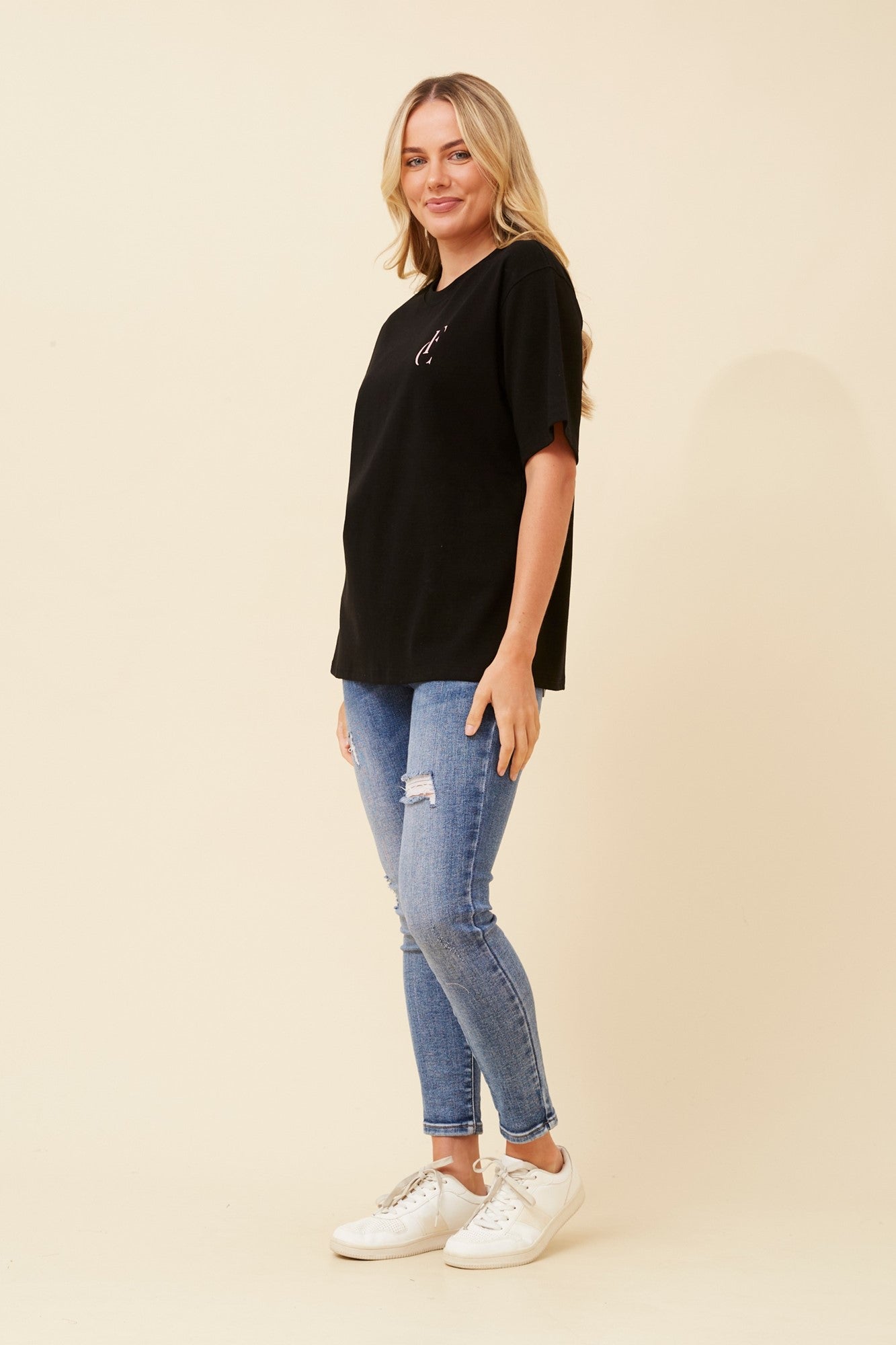 MALIA FC PRINT T-SHIRT (Black)