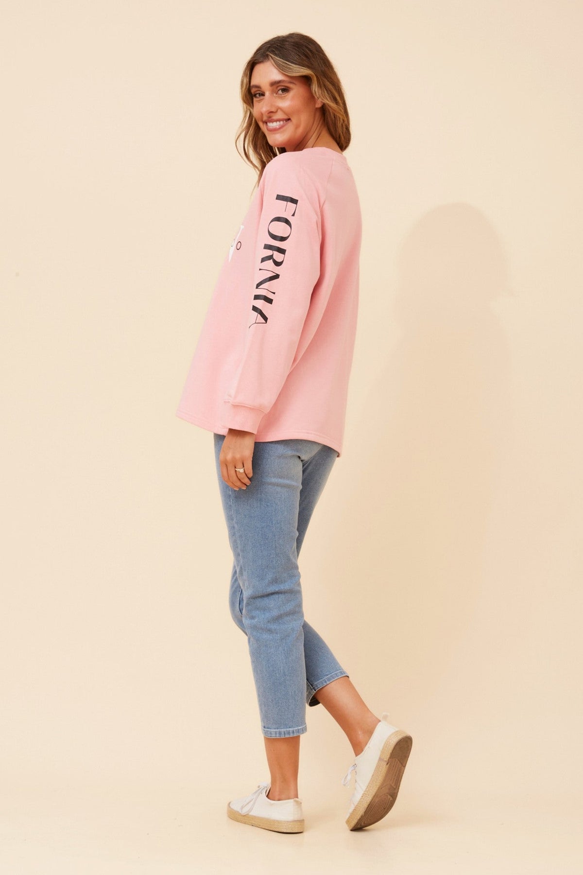 HUETTE GRPHIC PRINT JUMPER (Skylight)