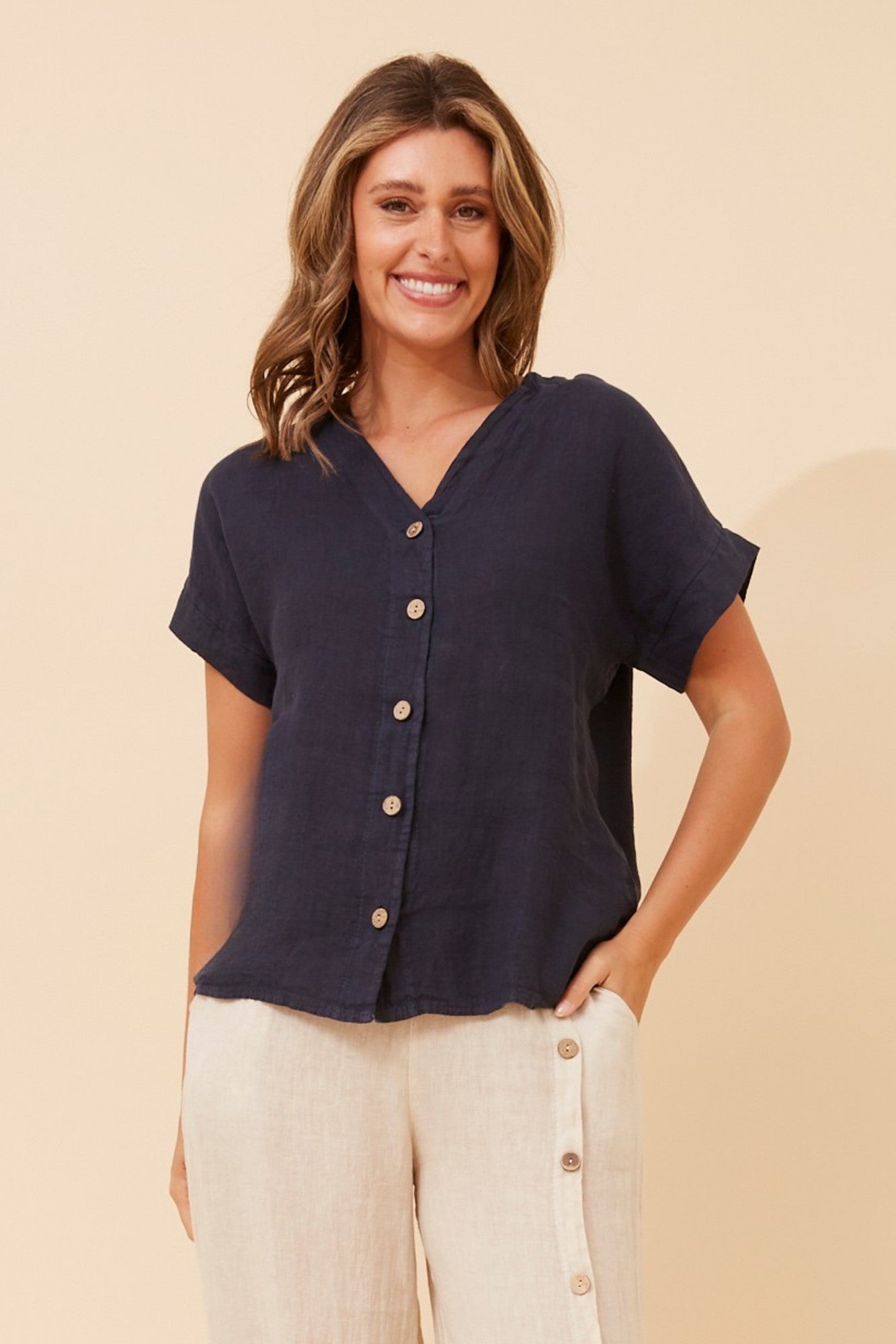 SIMONETTA SOLID TOP (Blu Scuvo)