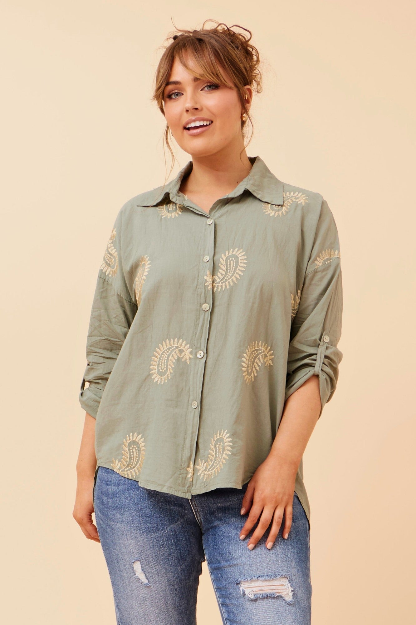 Image of Shirts. Product name - ALMADA ABSTRACT PRINT SHIRT in Black colour by brand - BOTTEGA MODA