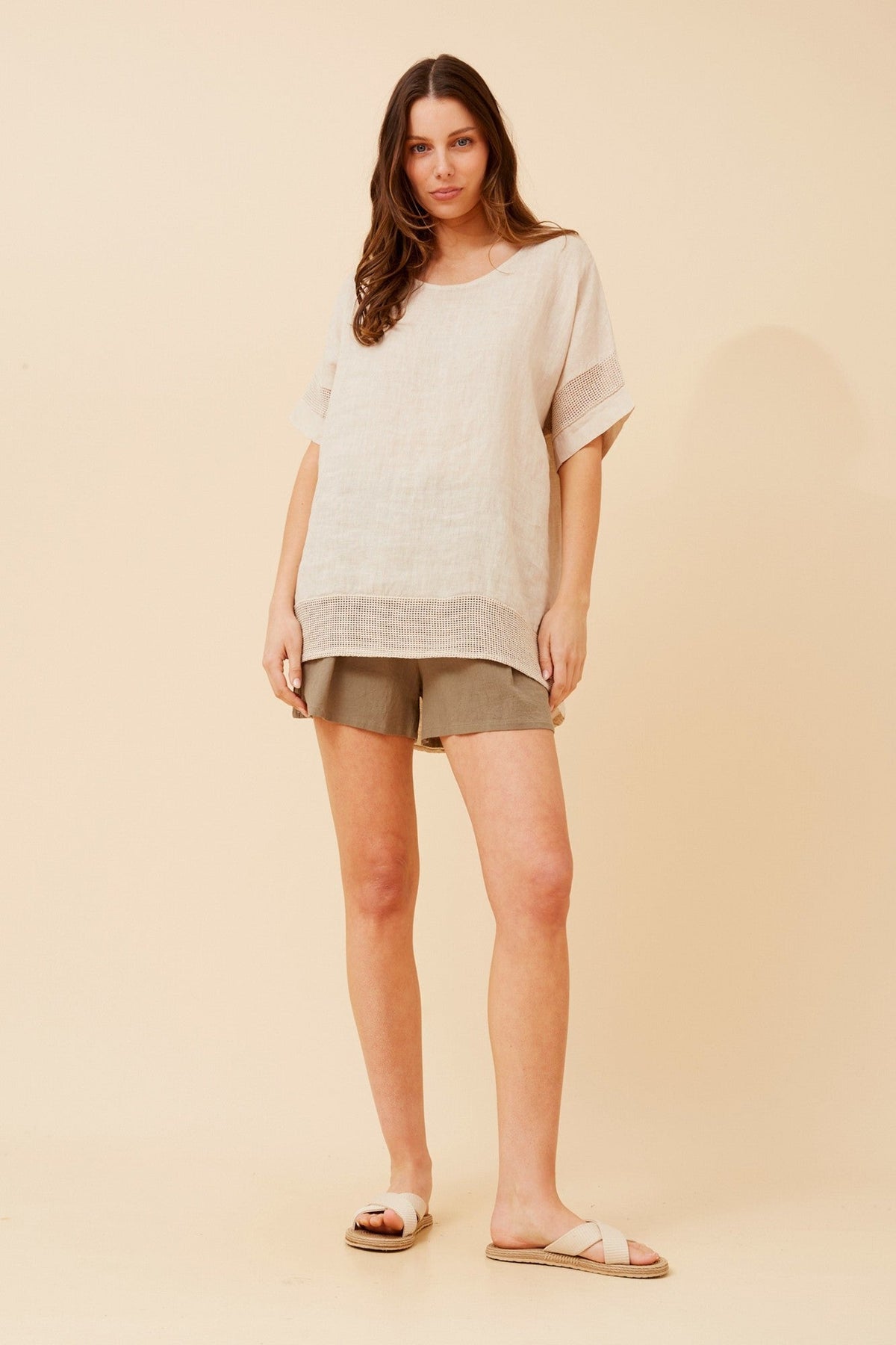 BOTTEGA MODA VIVALDA SOLID TOP (Linen)