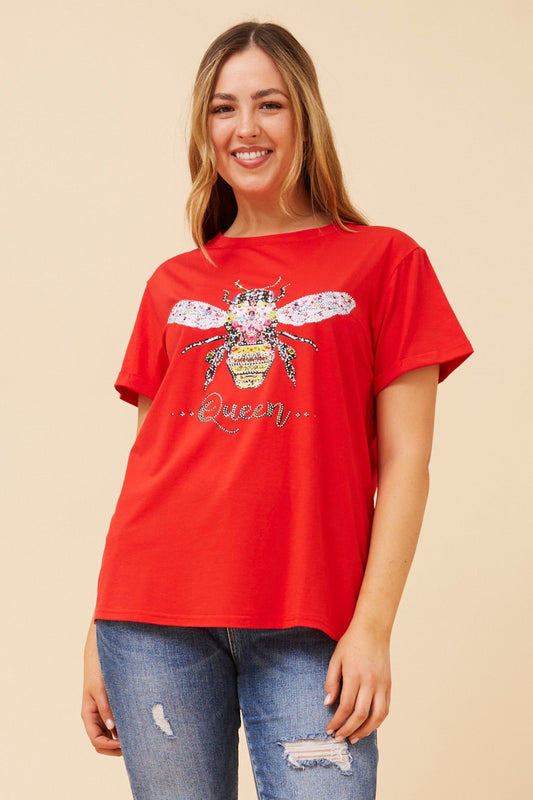 LURA QUEEN BEE T-SHIRT (Red)